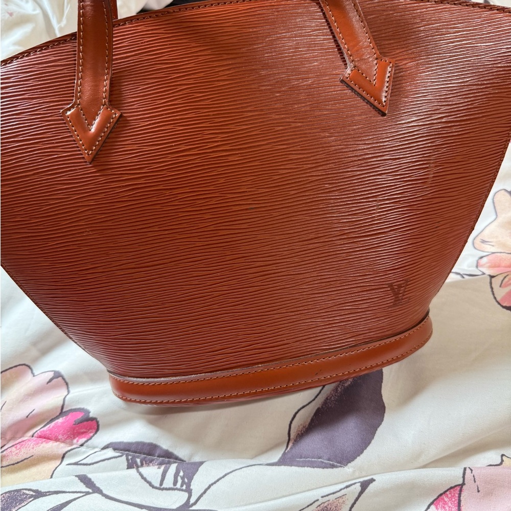 Louis Vuitton Textured Brown Tote